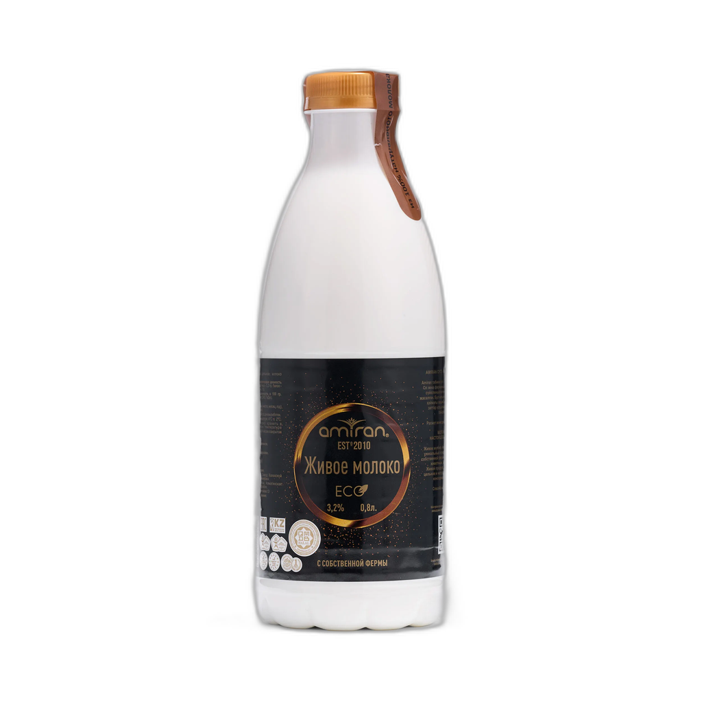 Молоко Amiran живое 3,2% 0,8 л
