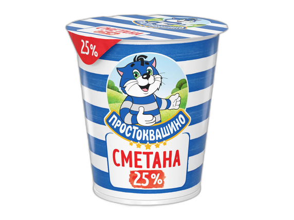 Сметана Простоквашино 25% 300 г