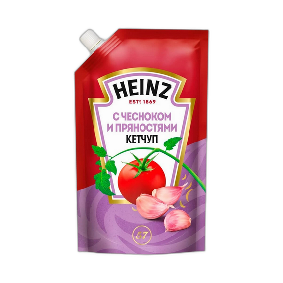 Кетчуп Heinz с чесноком и пряностями 320 г